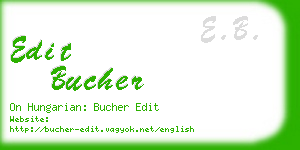 edit bucher business card